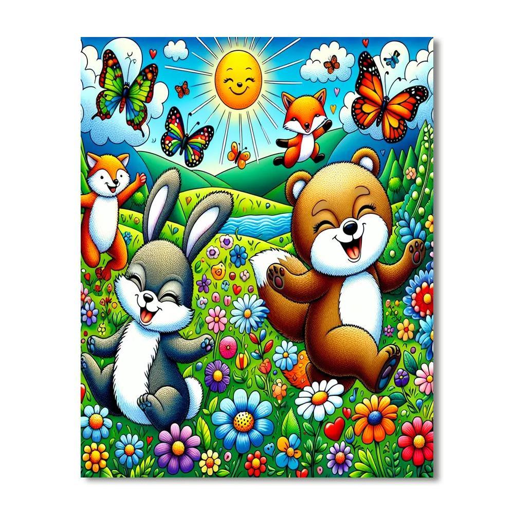 Adventurous Animal Friends Paint By Color