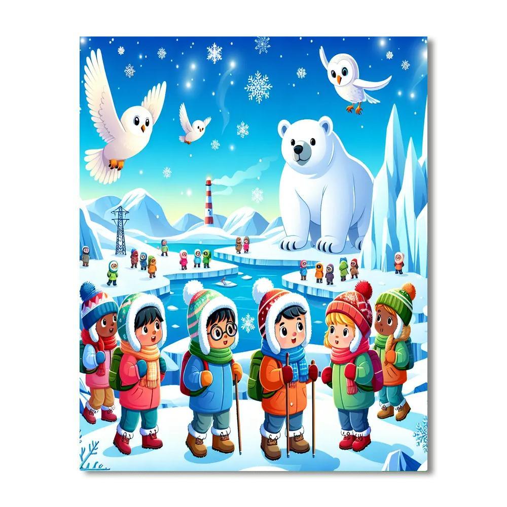 Arctic Adventure Quest Painting Number Kit