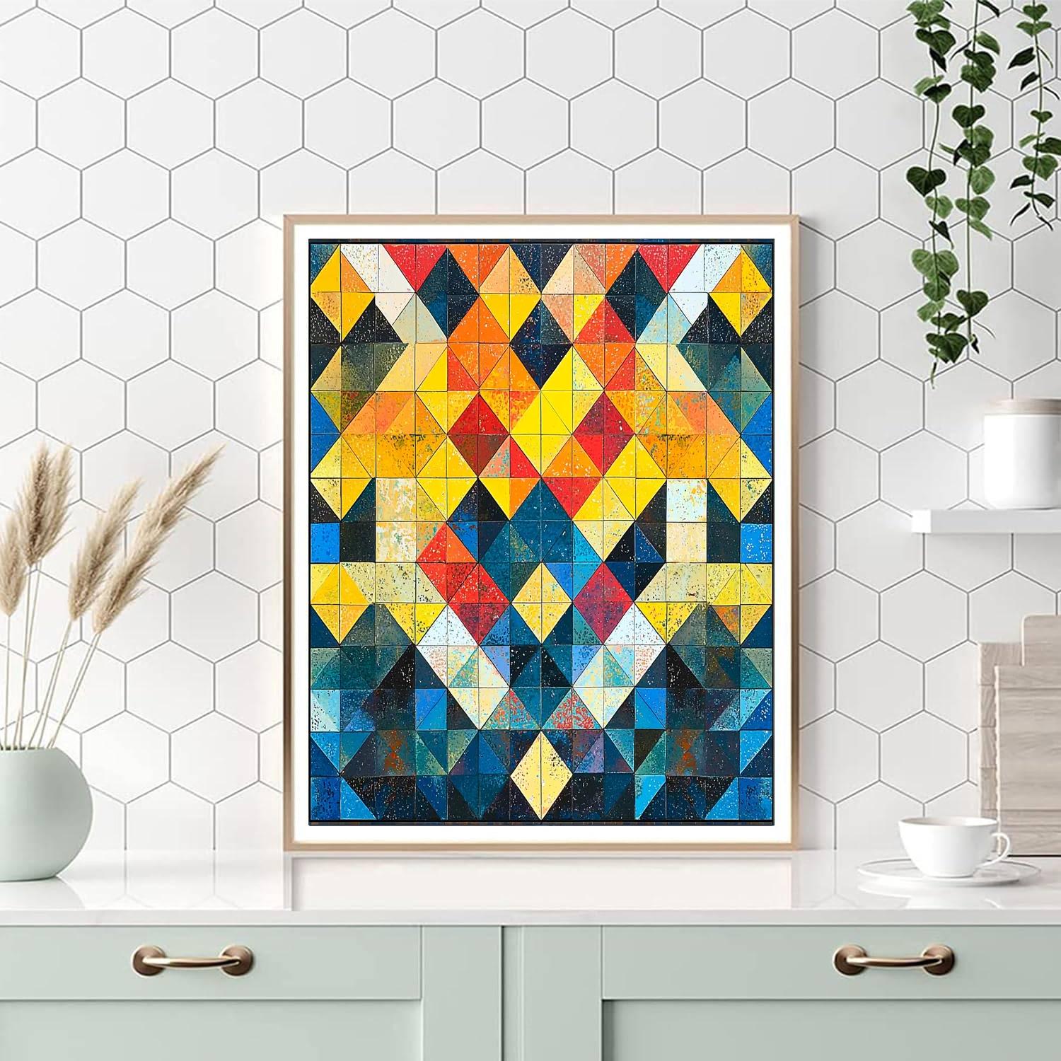 Frida Kahlo Inspired Kaleidoscope Of Life  Numbered Painting Kits