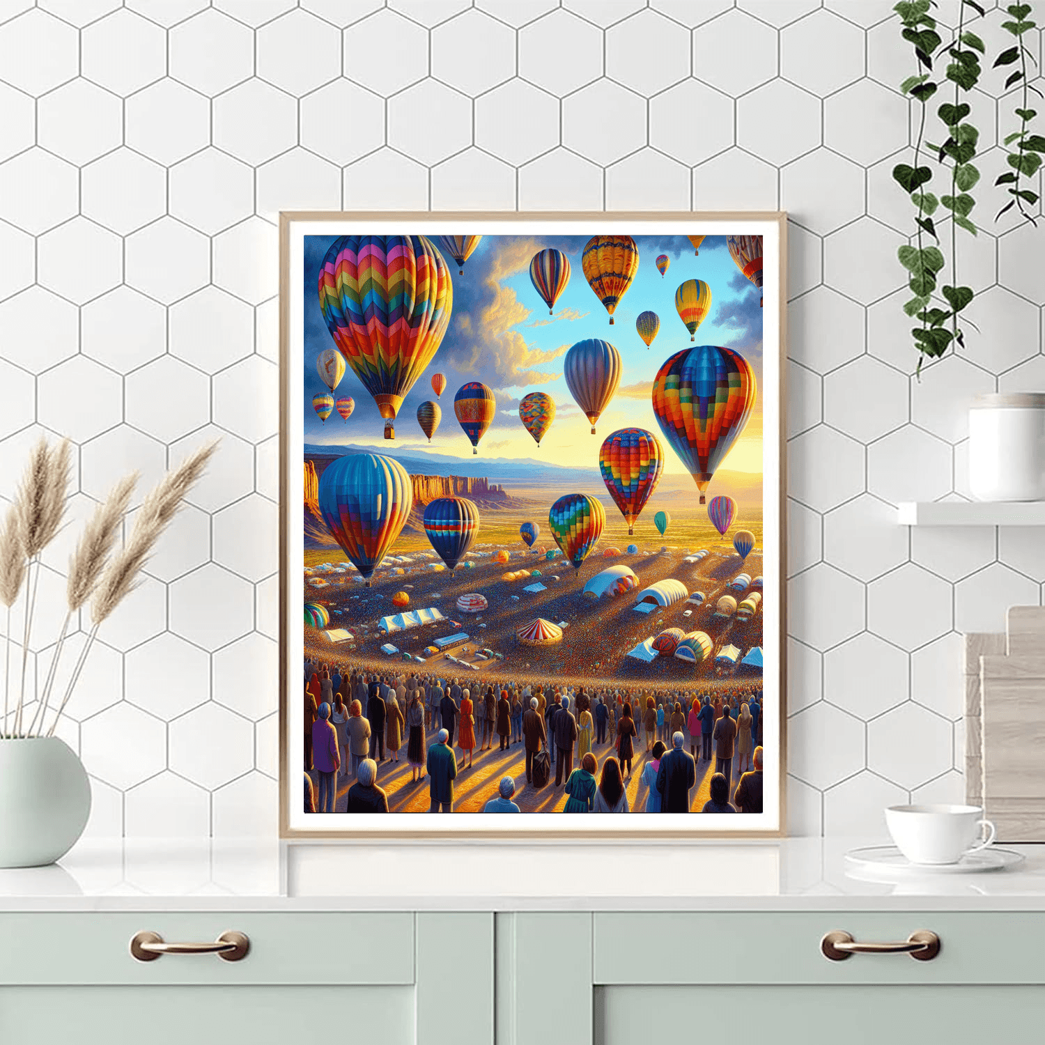 Balloon Fiesta - New Mexico Paint By Numbers Art
