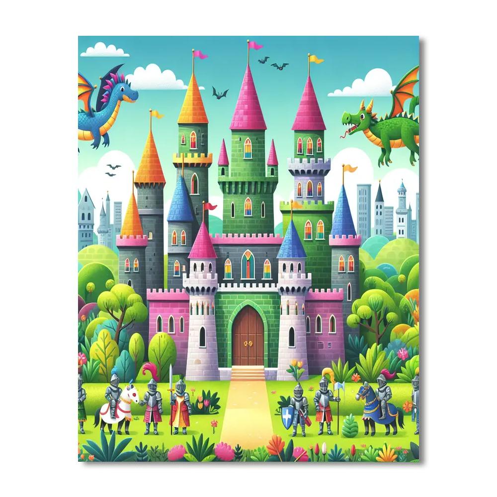 The Enchanted Castle Adventure DIY Paint By Numbers