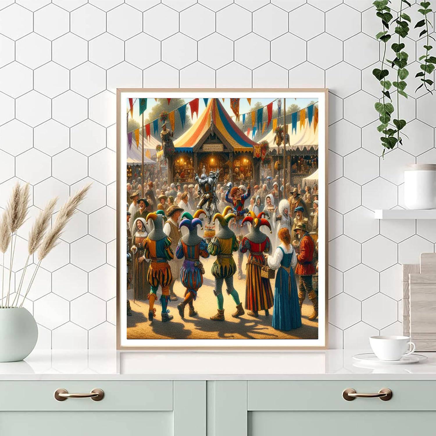 Renaissance Fair Adventure Paint By Number