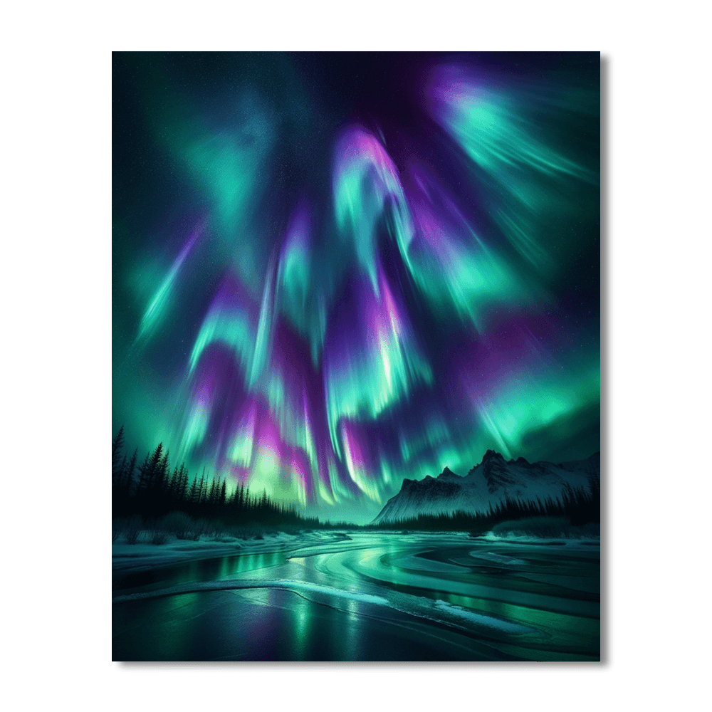 Aurora Skies Magic Paint By Number