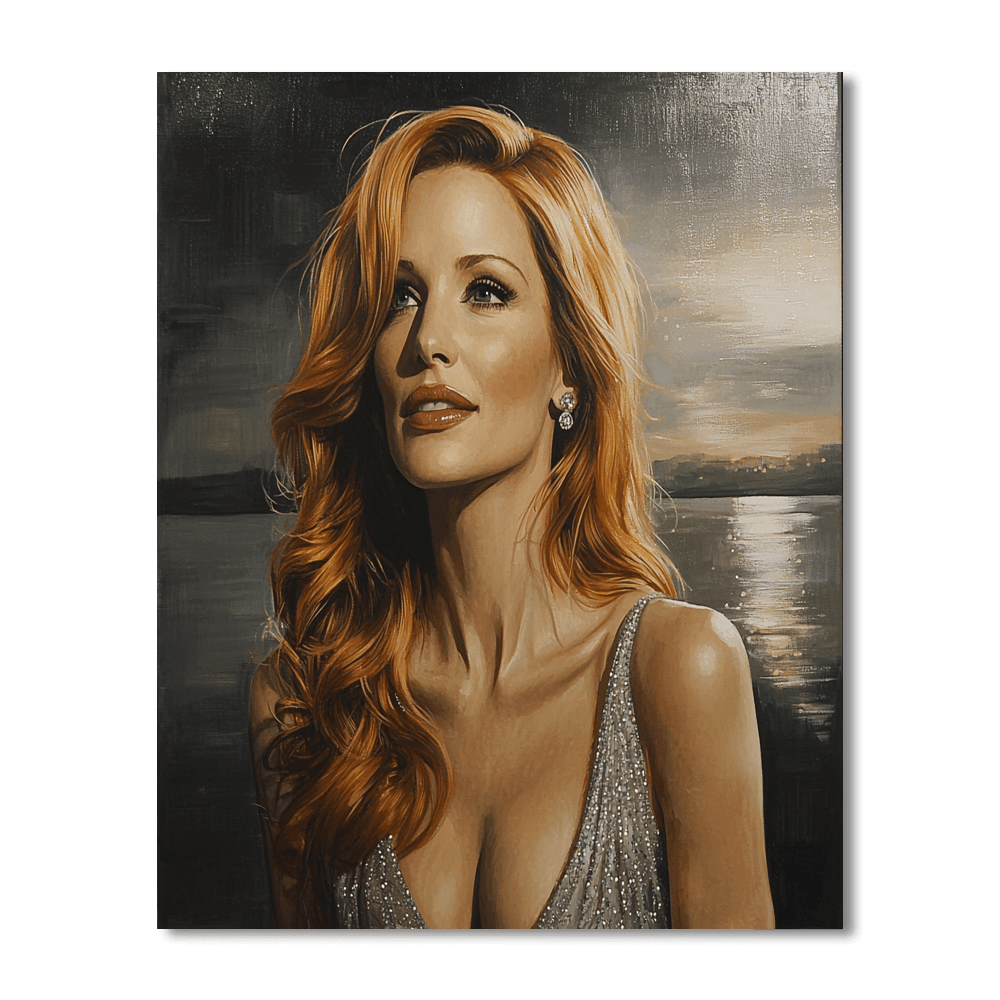 Jessica Chastain: The Powerhouse Of Transformation Paint By Numbers