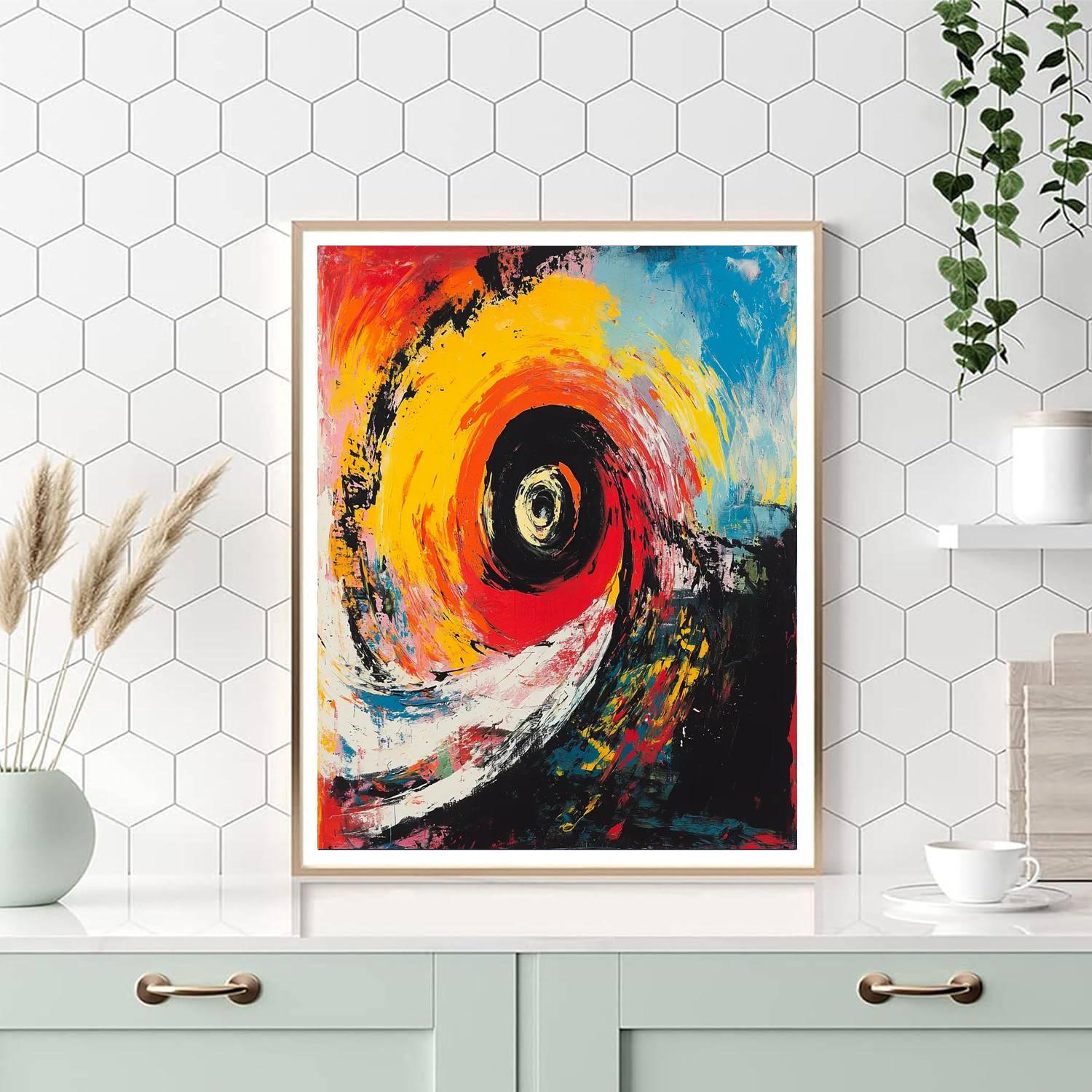 Jean-Michel Basquiat Inspired Cycles Of Time  Paint By Numbers Kits