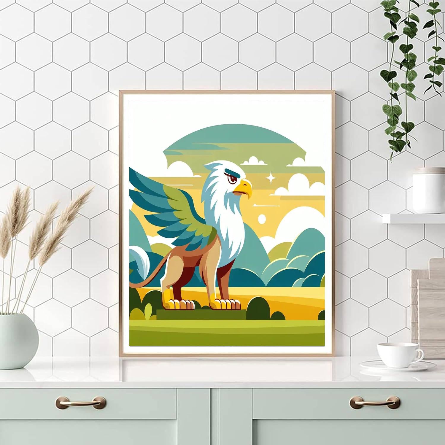 Gallant Griffin Paint By Numbers Art
