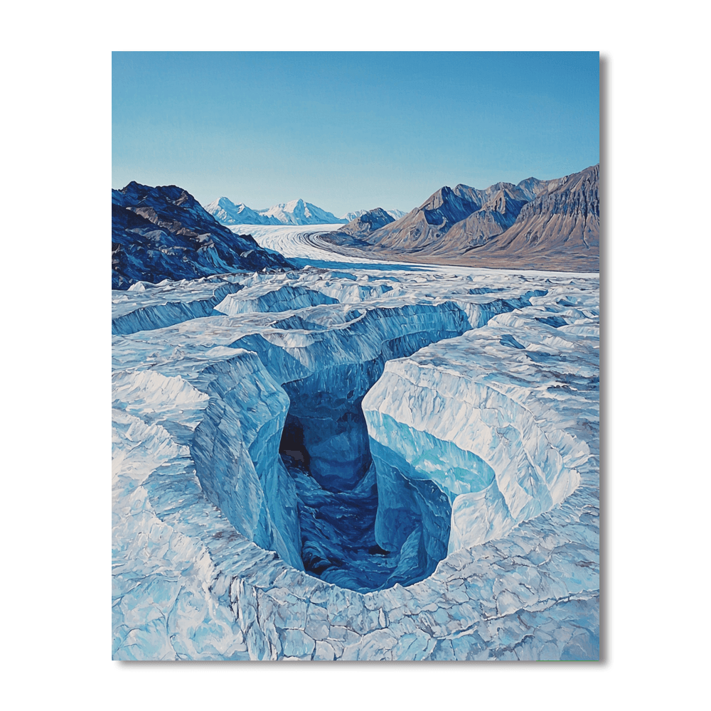 Vatnajökull Glacier DIY Paint By Numbers