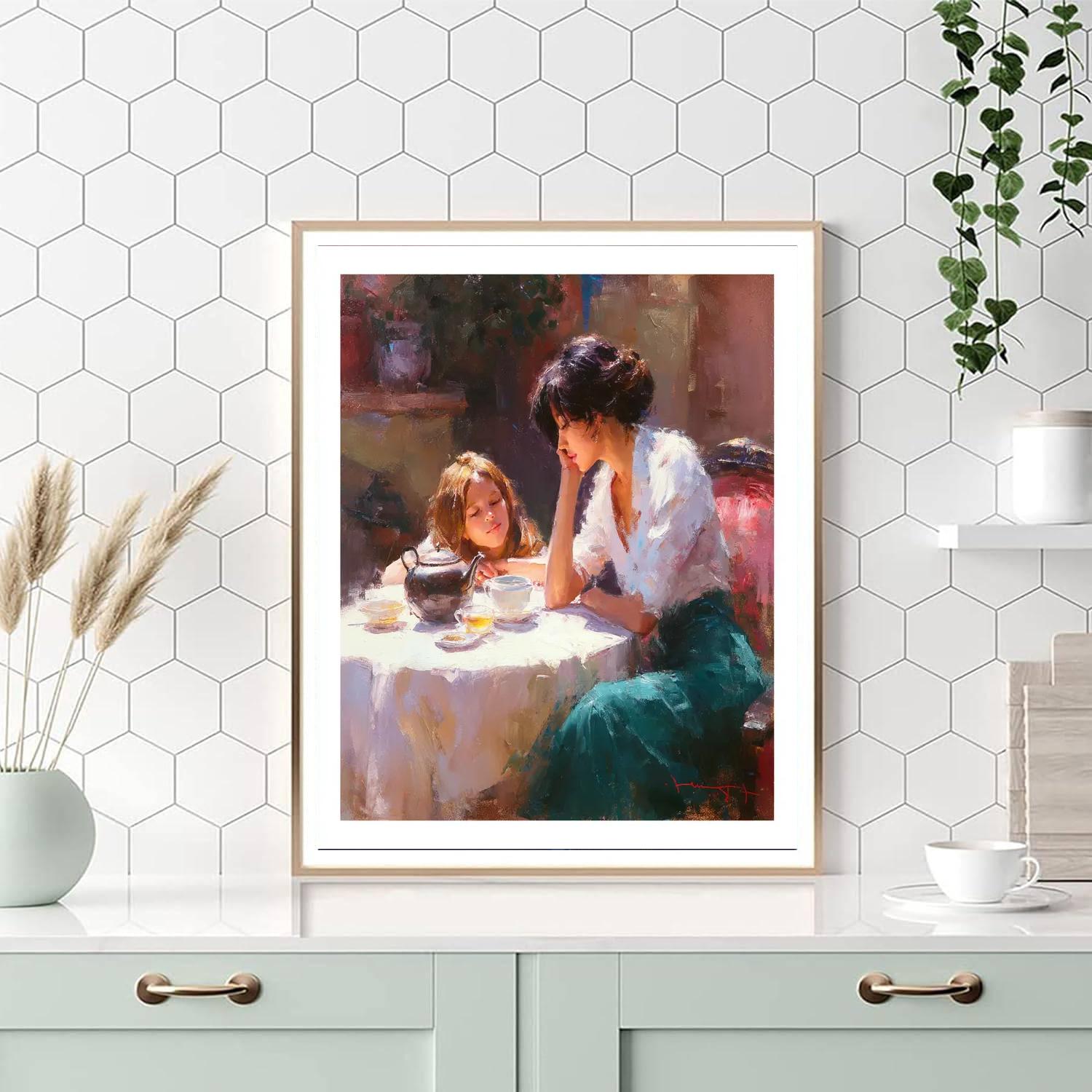 Heartfelt Morning Tea DIY Paint By Numbers