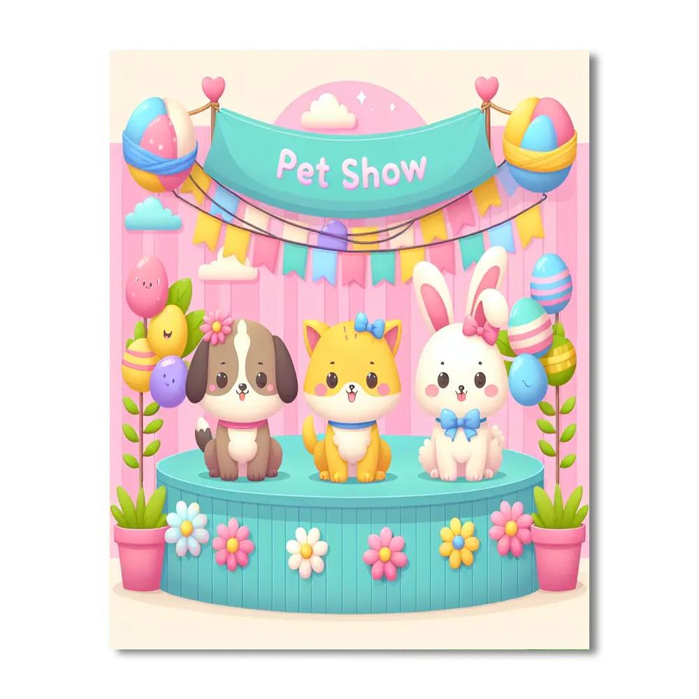Fantasy Pet Show DIY Paint By Numbers