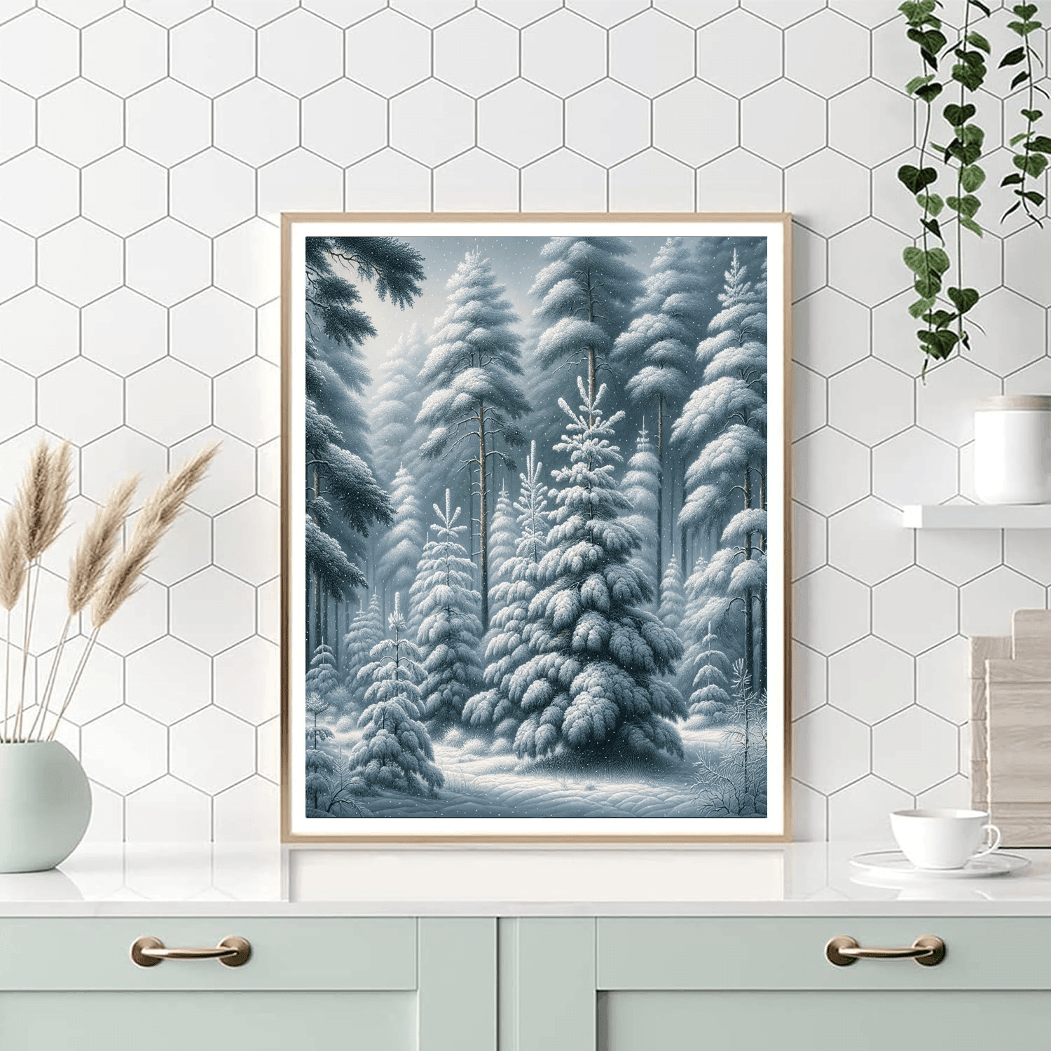 Frosty Pines Paint By Numbers Kits