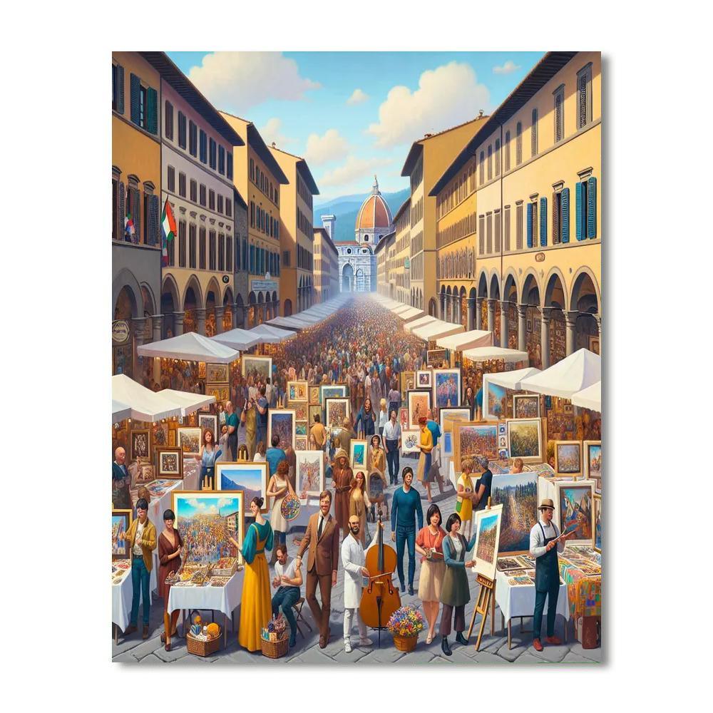 World Art Day - Florence Number Painting