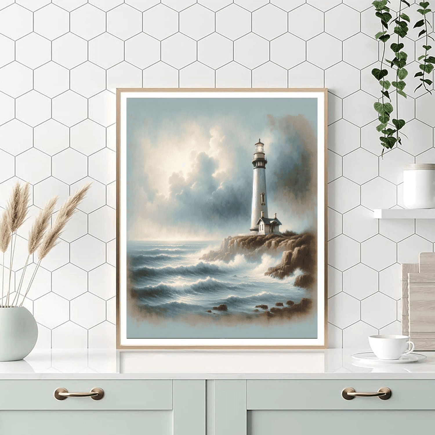 Lighthouse Light Paint By Numbers Art