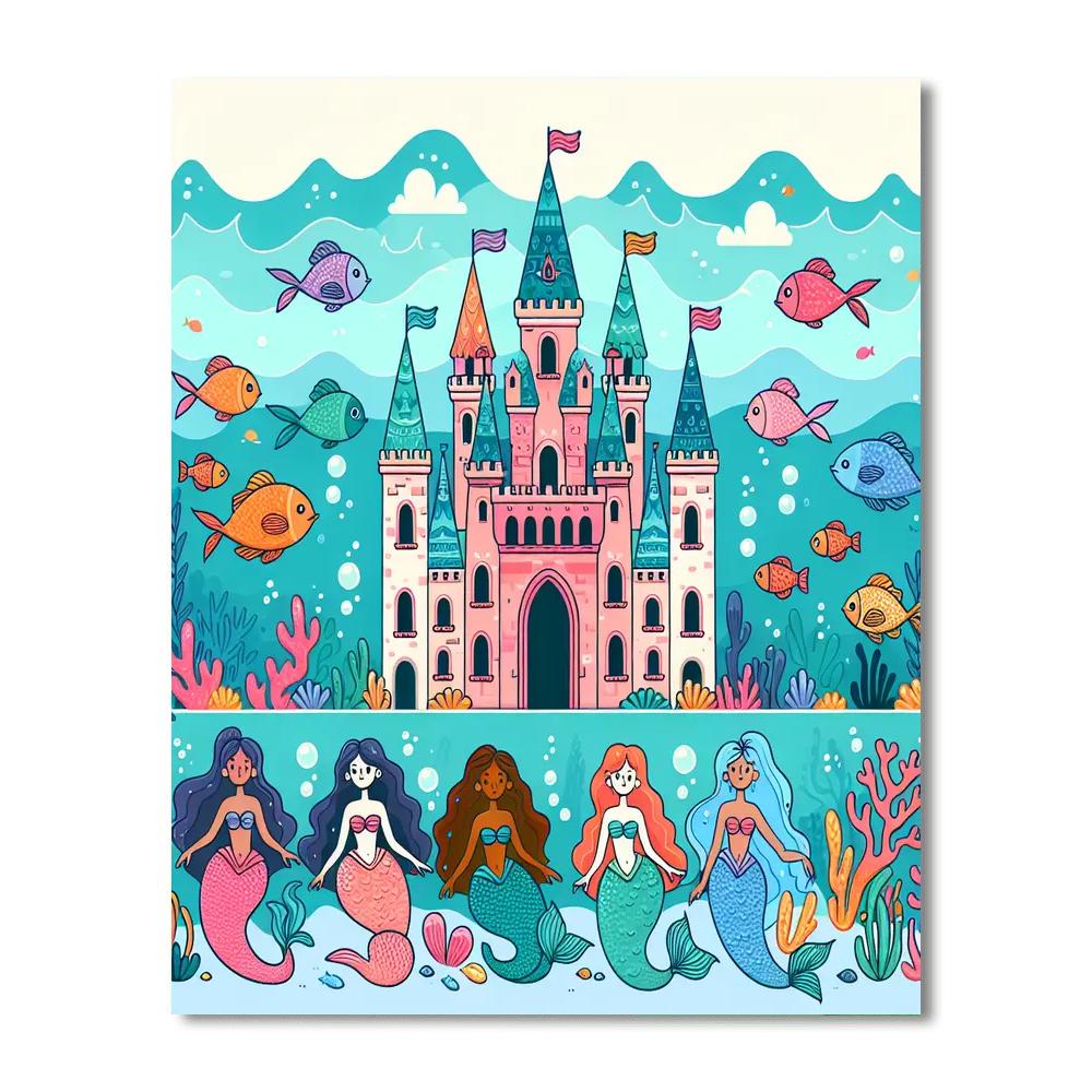 Undersea Castle Expedition Painting Number Kit
