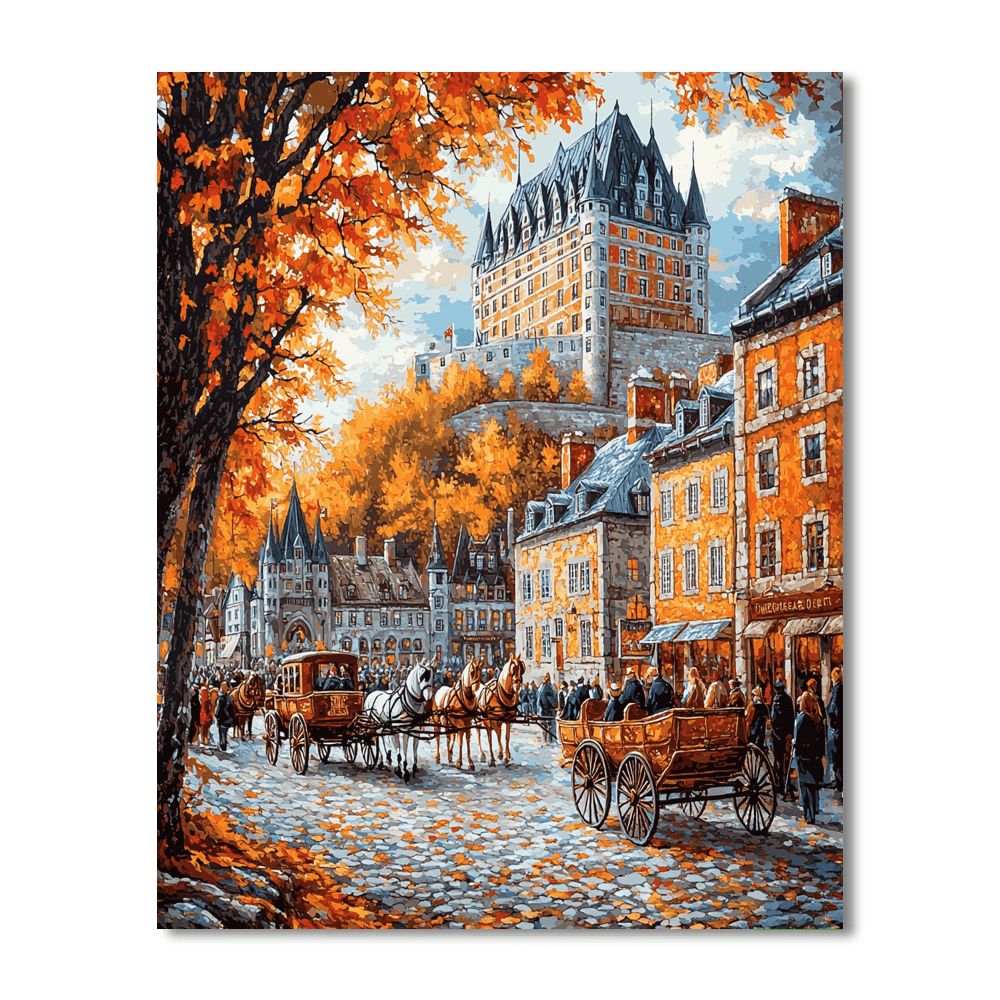 Old Quebec - Quebec City, Canada Numbered Painting Kits