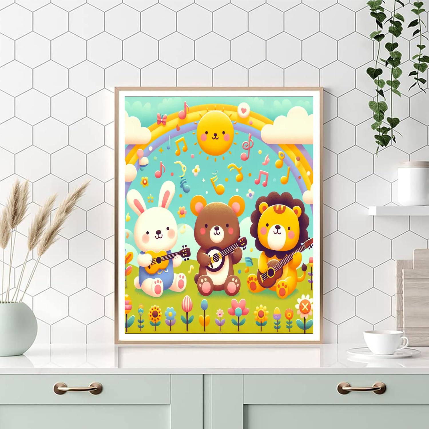 Silly Animal Band Paint By Number