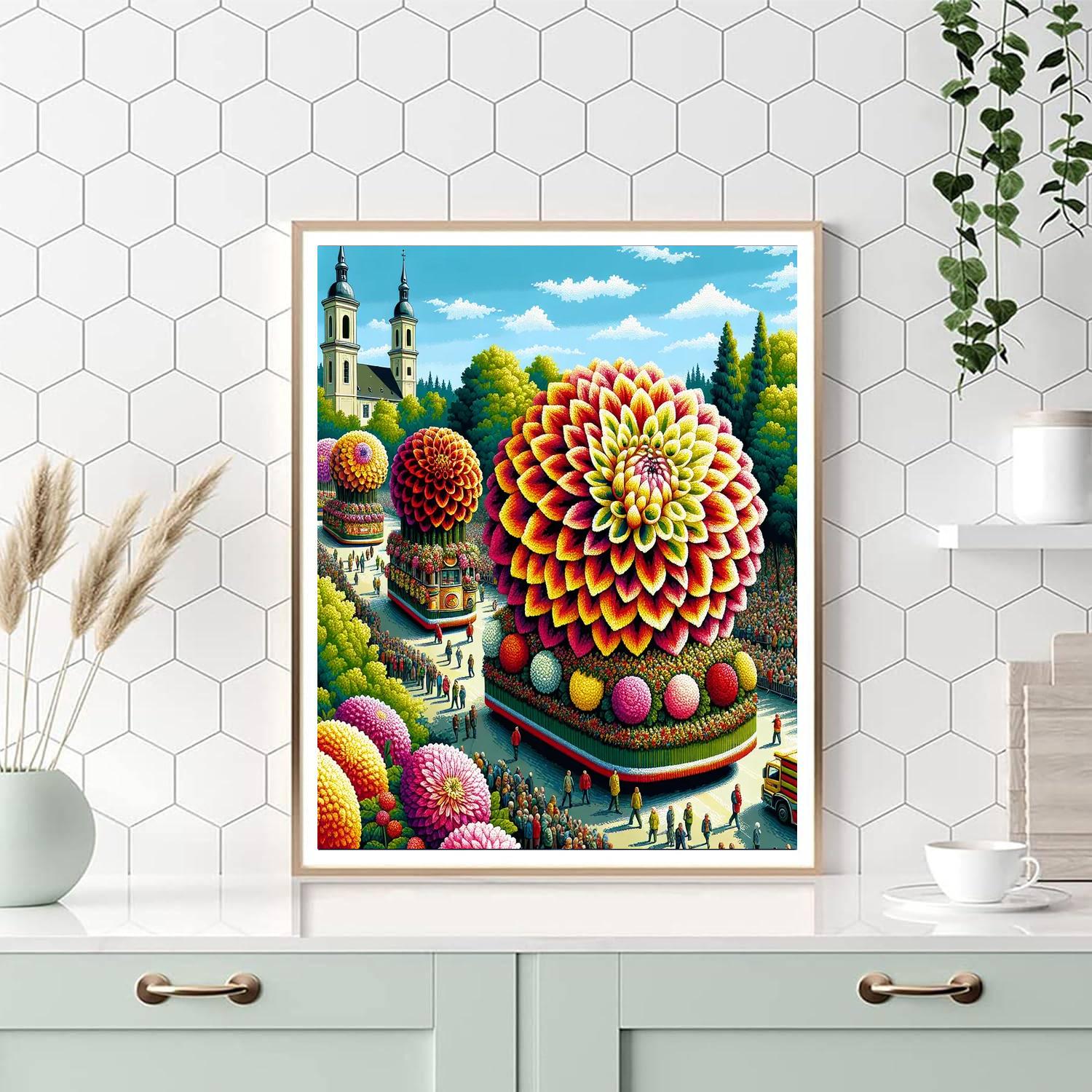 Zundert Flower Parade - Netherlands Paint By Numbers Kits