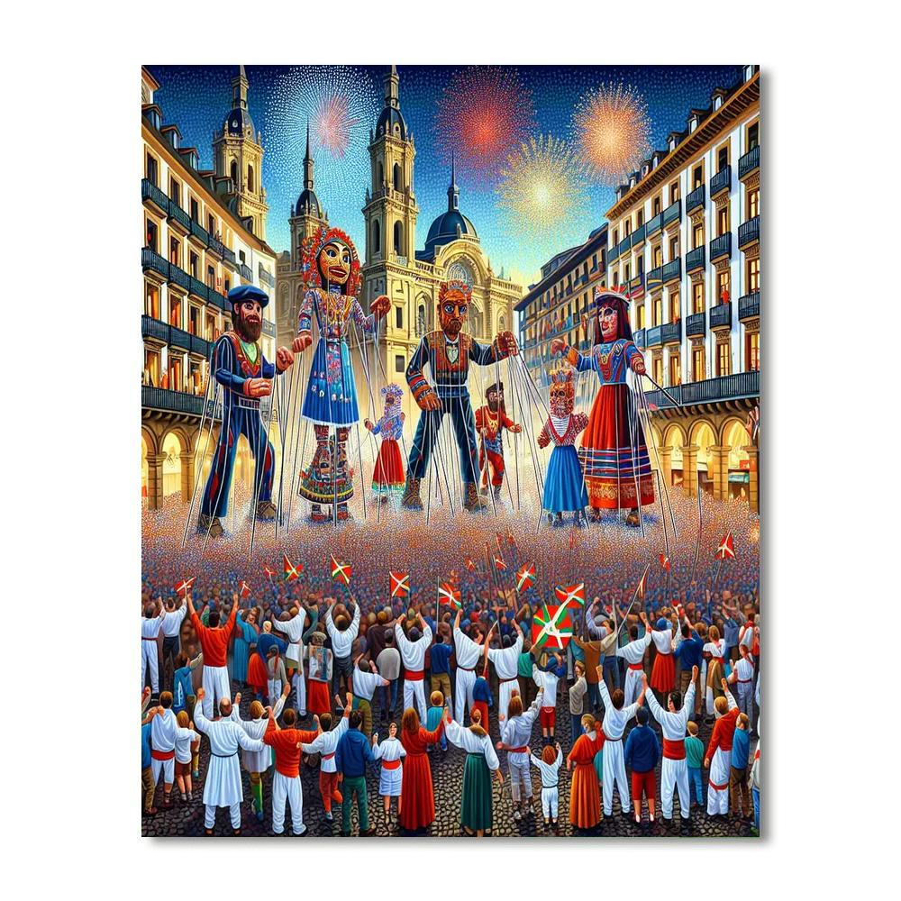 Semana Grande - Bilbao Paint By Numbers Art