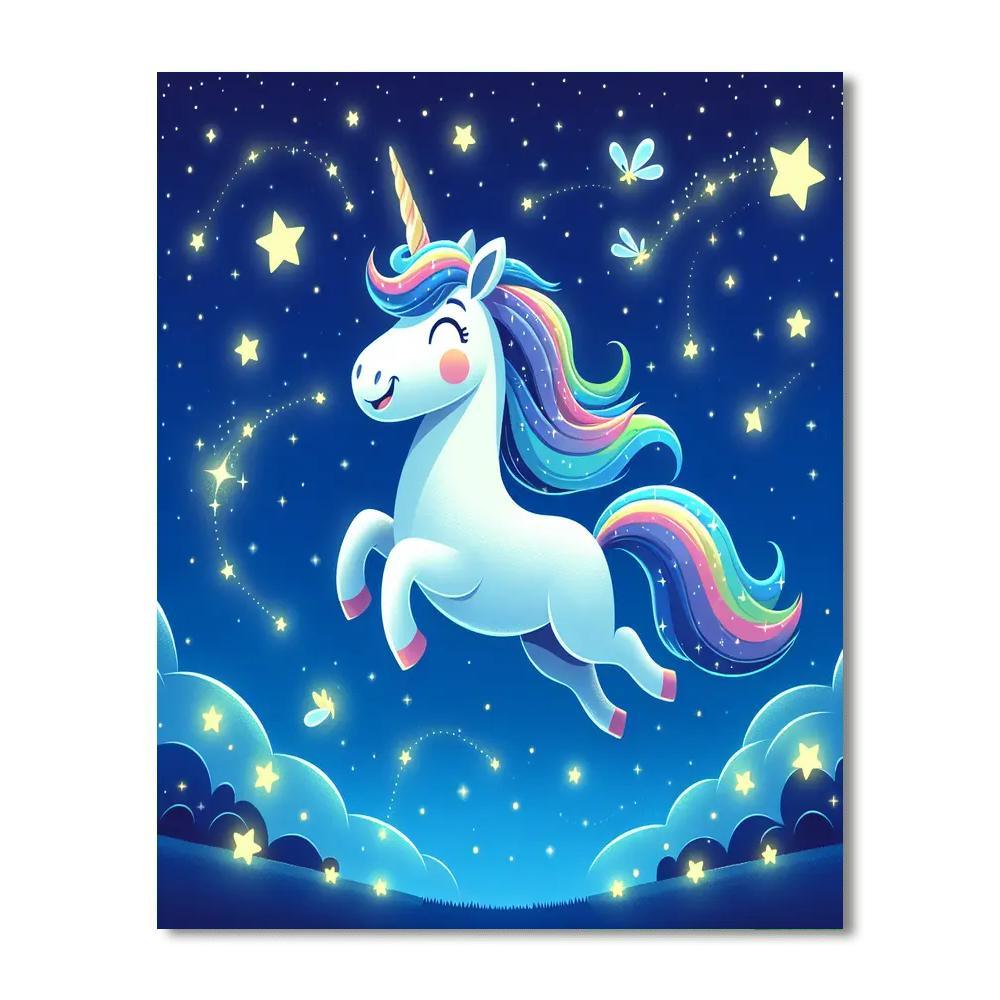 Magical Creatures Of The Night Painting Number Kit