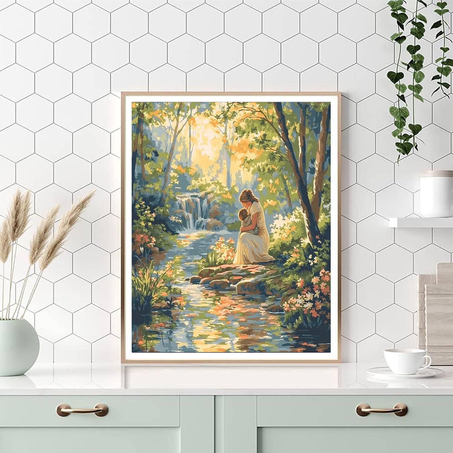 A Mother’s Hug Number Painting
