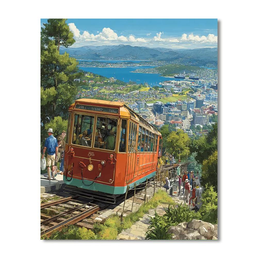 Wellington Cable Car DIY Paint By Numbers