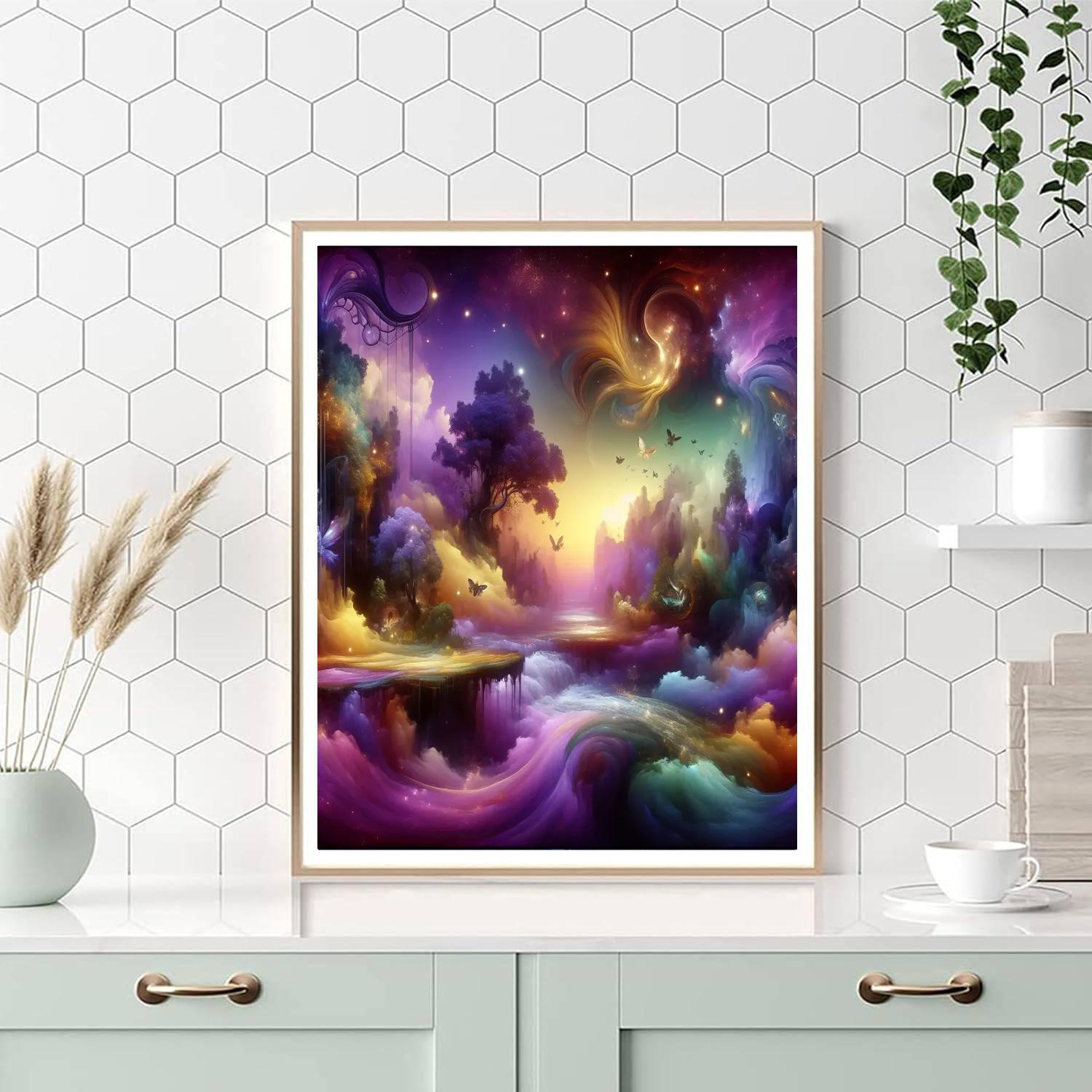 Enchanted Fantasy Enclave Painting Number Kit