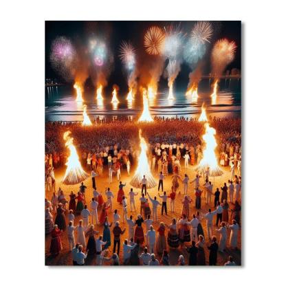 Festival Of San Juan - Spain Paint By Numbers Art