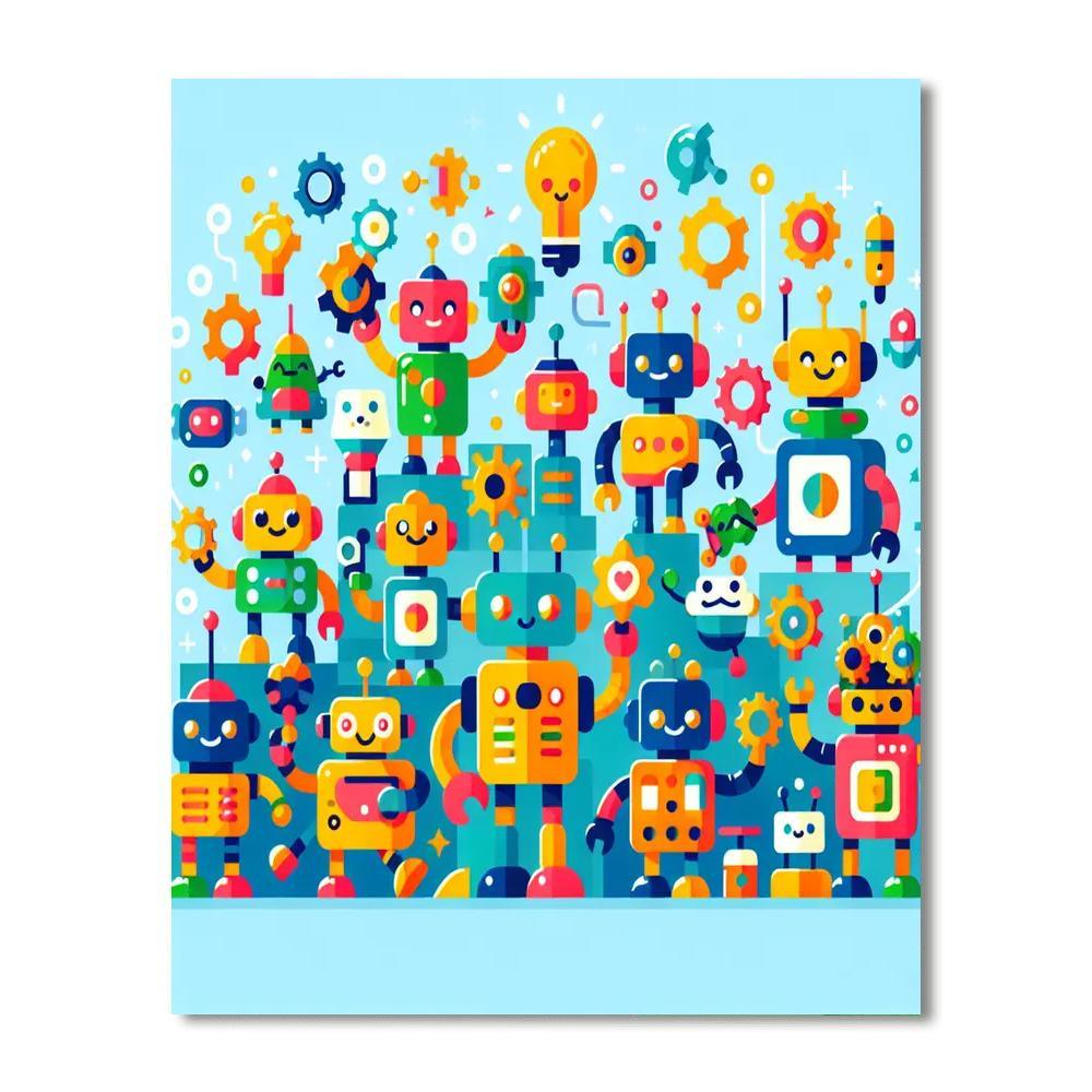 Creative Robots Unite Paint By Number