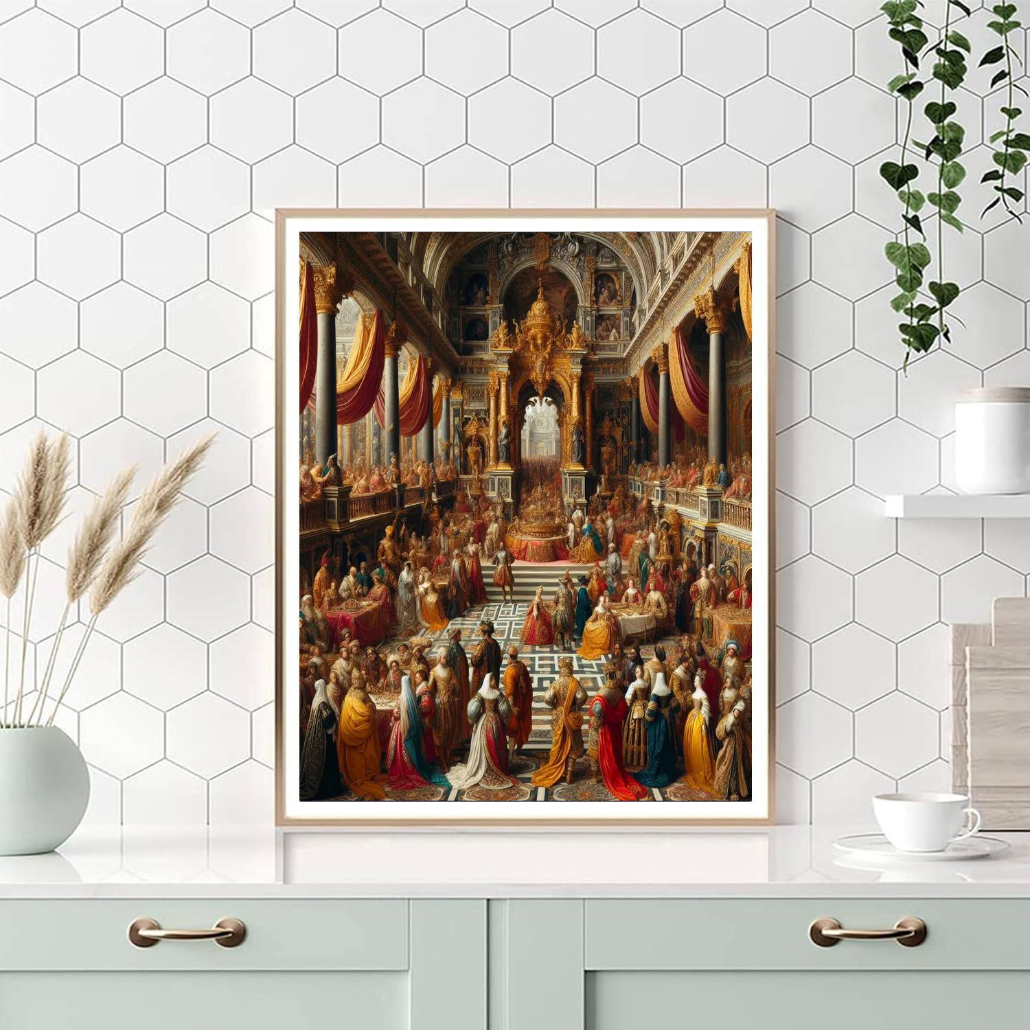 Elegant Baroque Court Paint By Numbers Kits