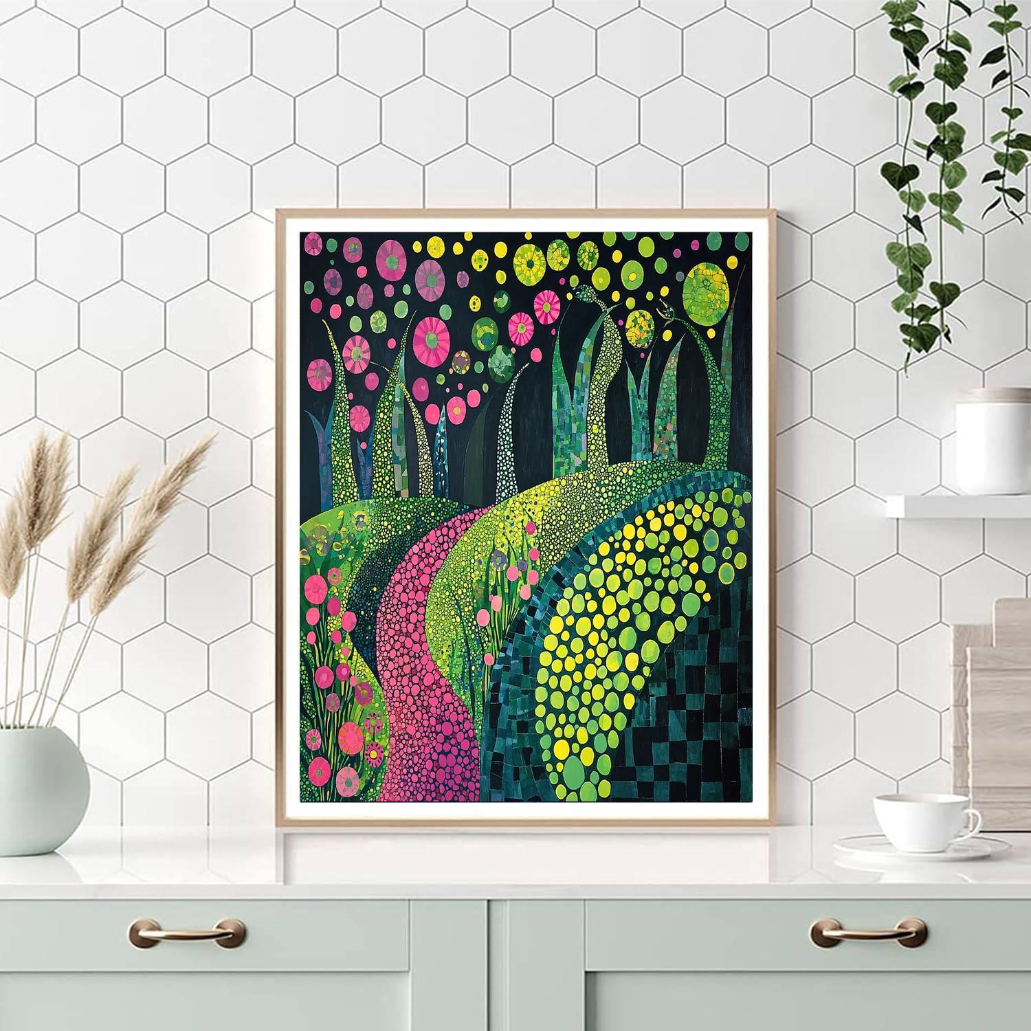 Yayoi Kusama Inspired Infinite Garden  Paint By Number