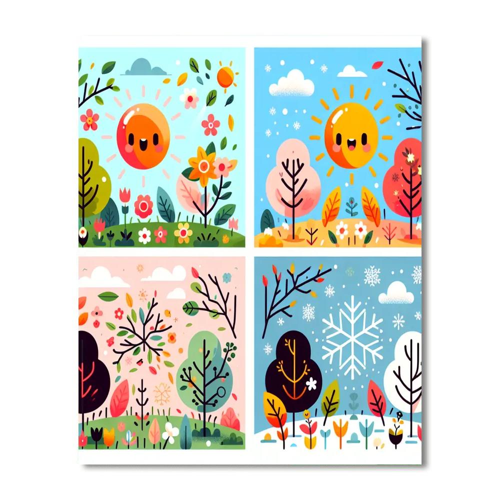 Seasonal Scenes Paint By Color