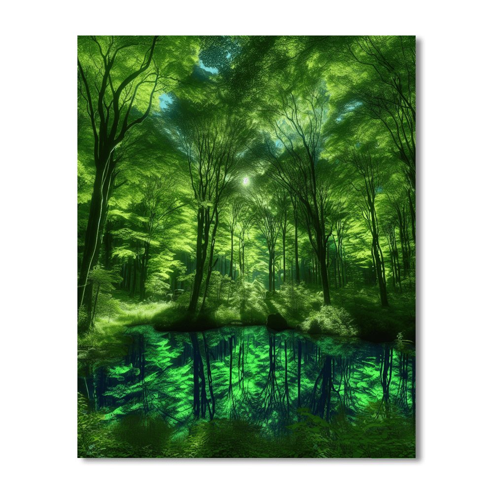 Emerald Forest Paint By Color