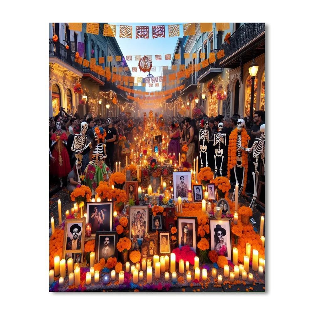 Diá De Muertos - Mexico Paint By Numbers Art