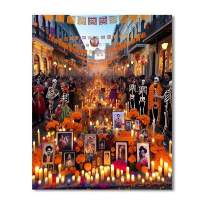 Diá De Muertos - Mexico Paint By Numbers Art
