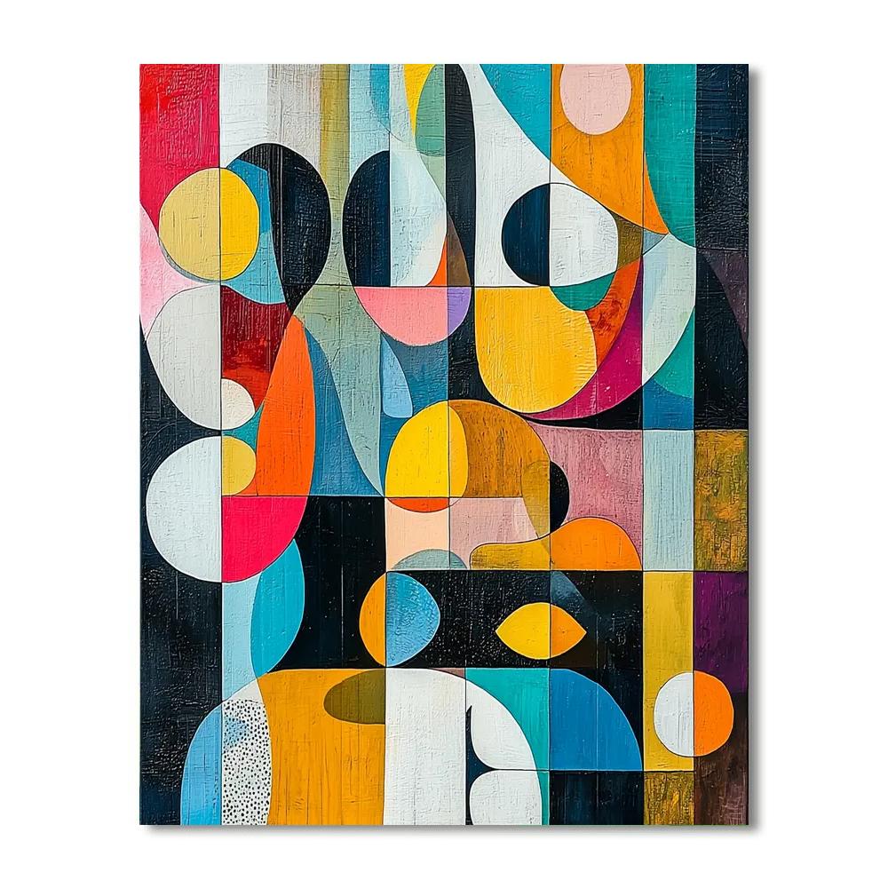 Joan Miró Inspired Imaginary Dimensions  Number Painting