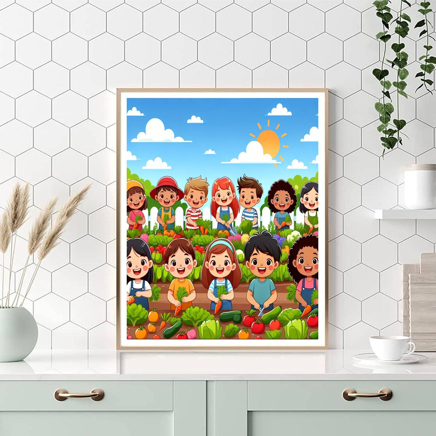 Farm Fresh Veggie Harvest Numbered Painting Kits