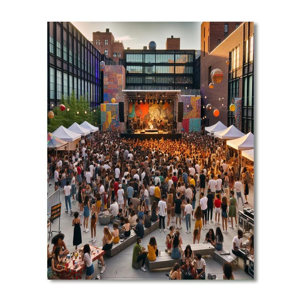 Moma Ps1 Warm Up - New York Paint By Numbers