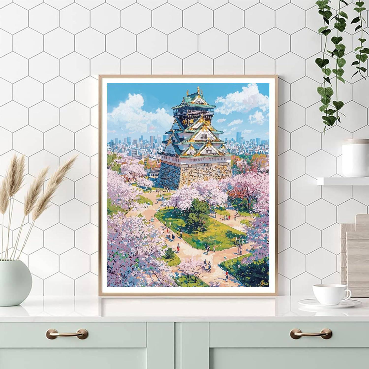 Osaka Castle Park - Japan Numbered Painting Kits