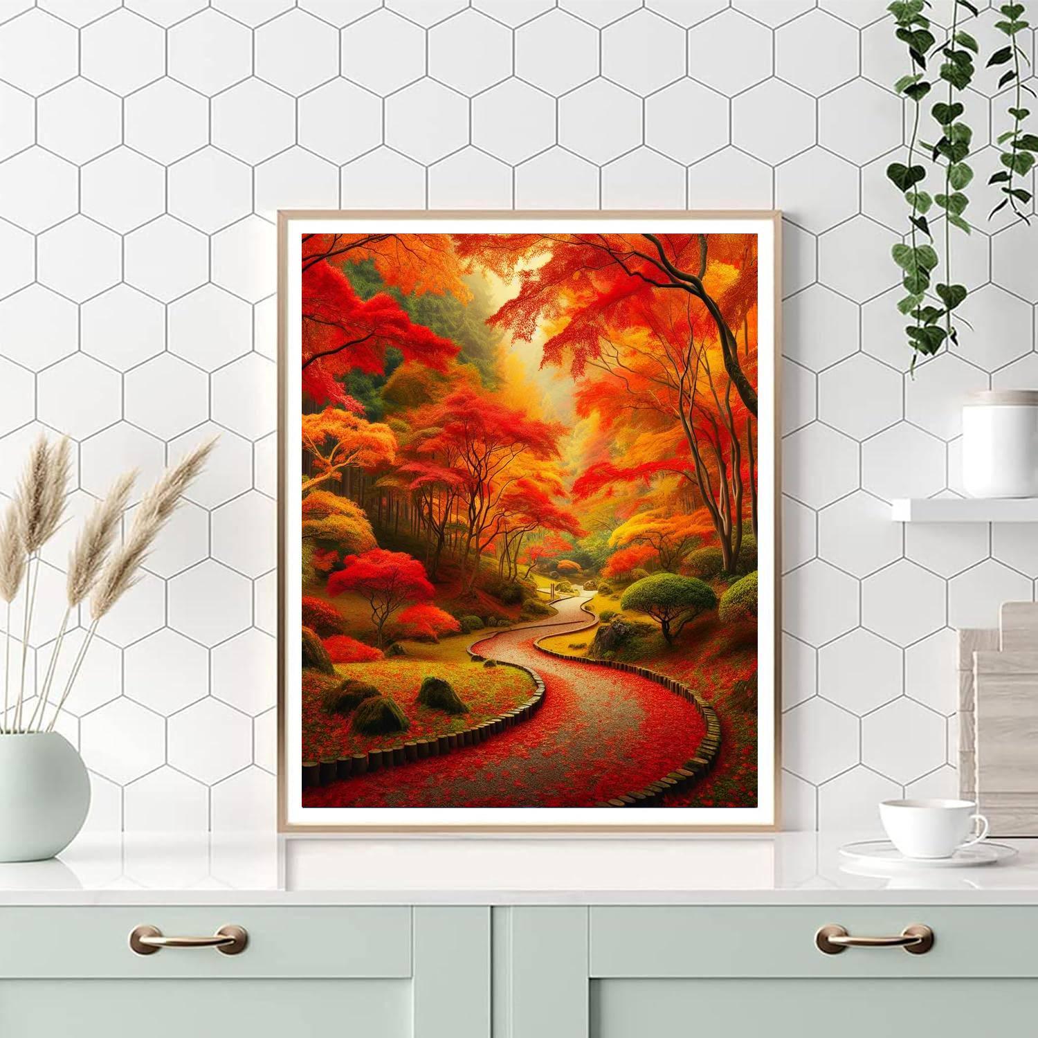 Stunning Autumn Walk Paint By Color