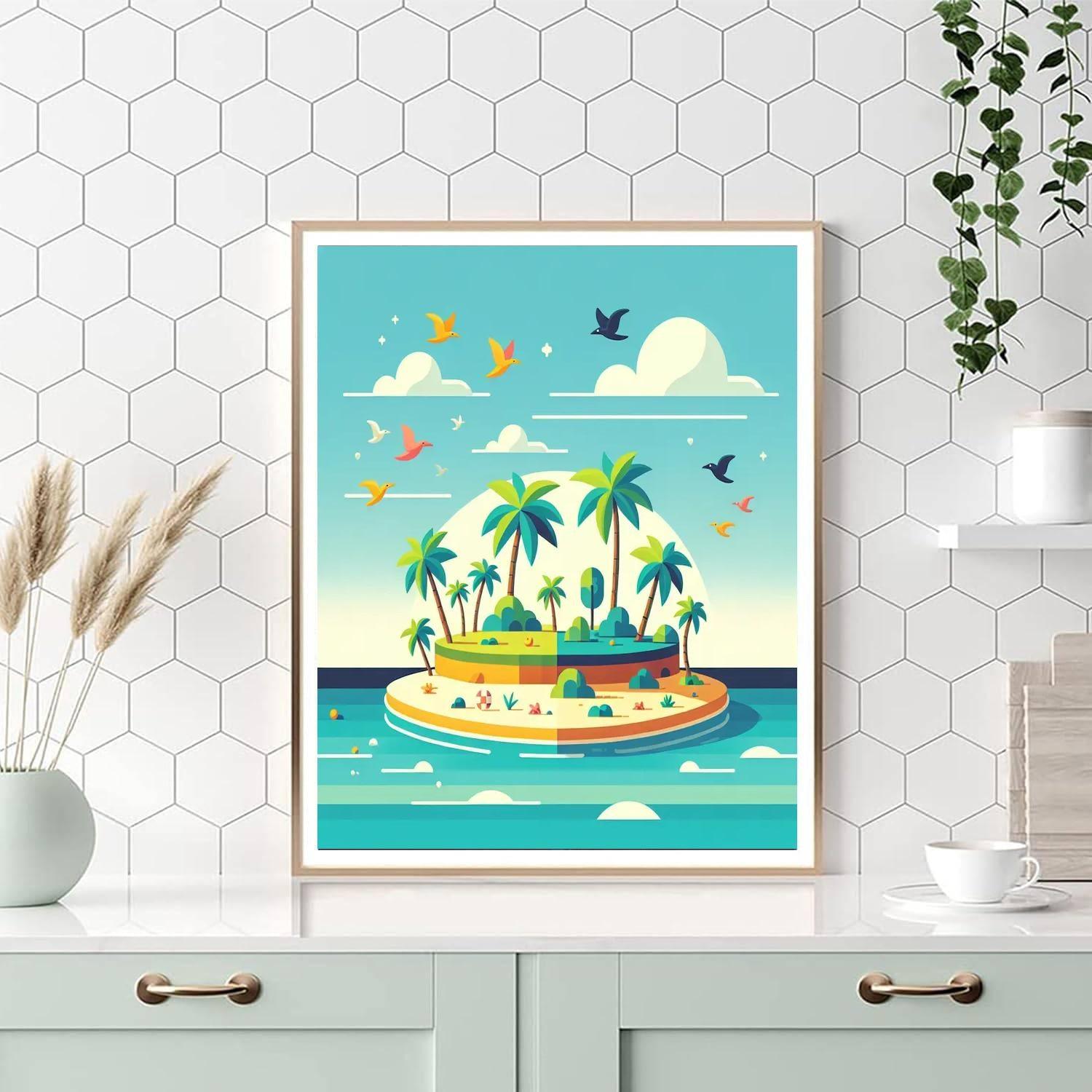 Tropical Paradise Adventure DIY Paint By Numbers