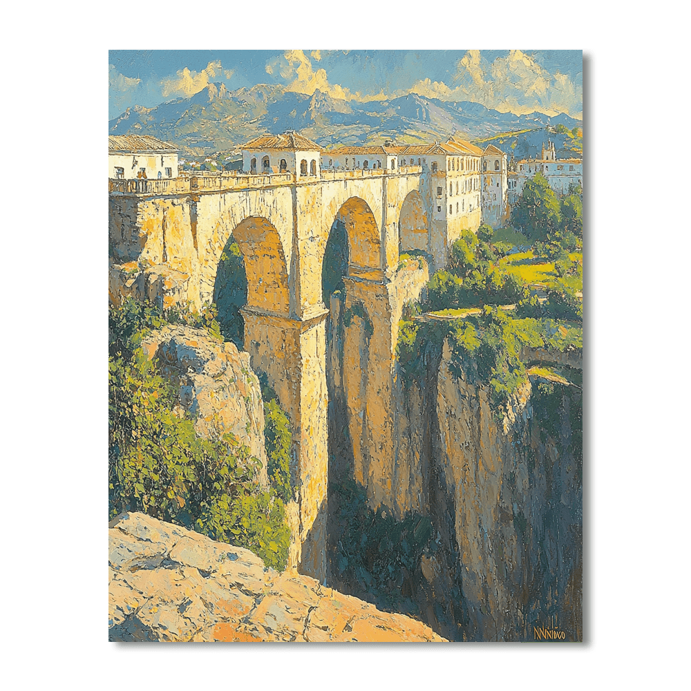 Ronda Bridge - Spain Numbered Painting Kits