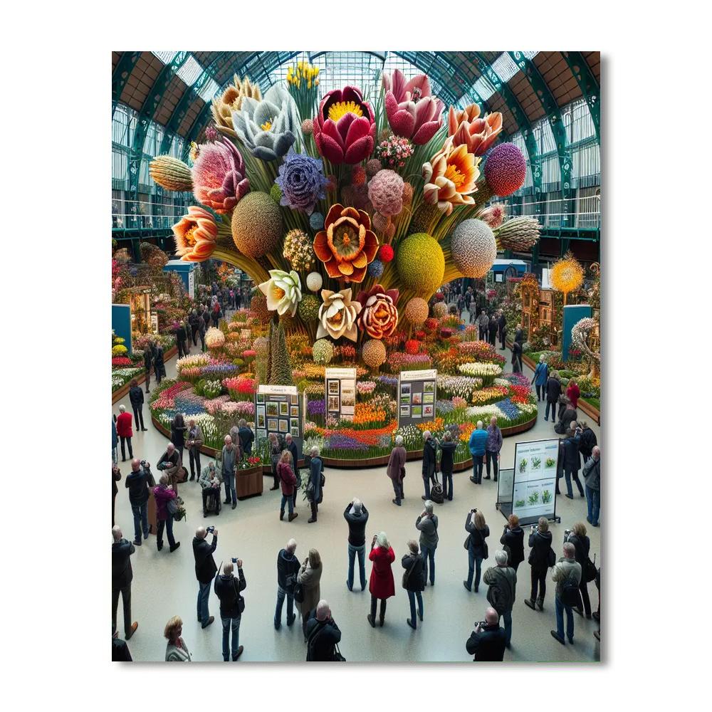 Holland Flower Festival - Zwaagdijk, Netherlands Number Painting