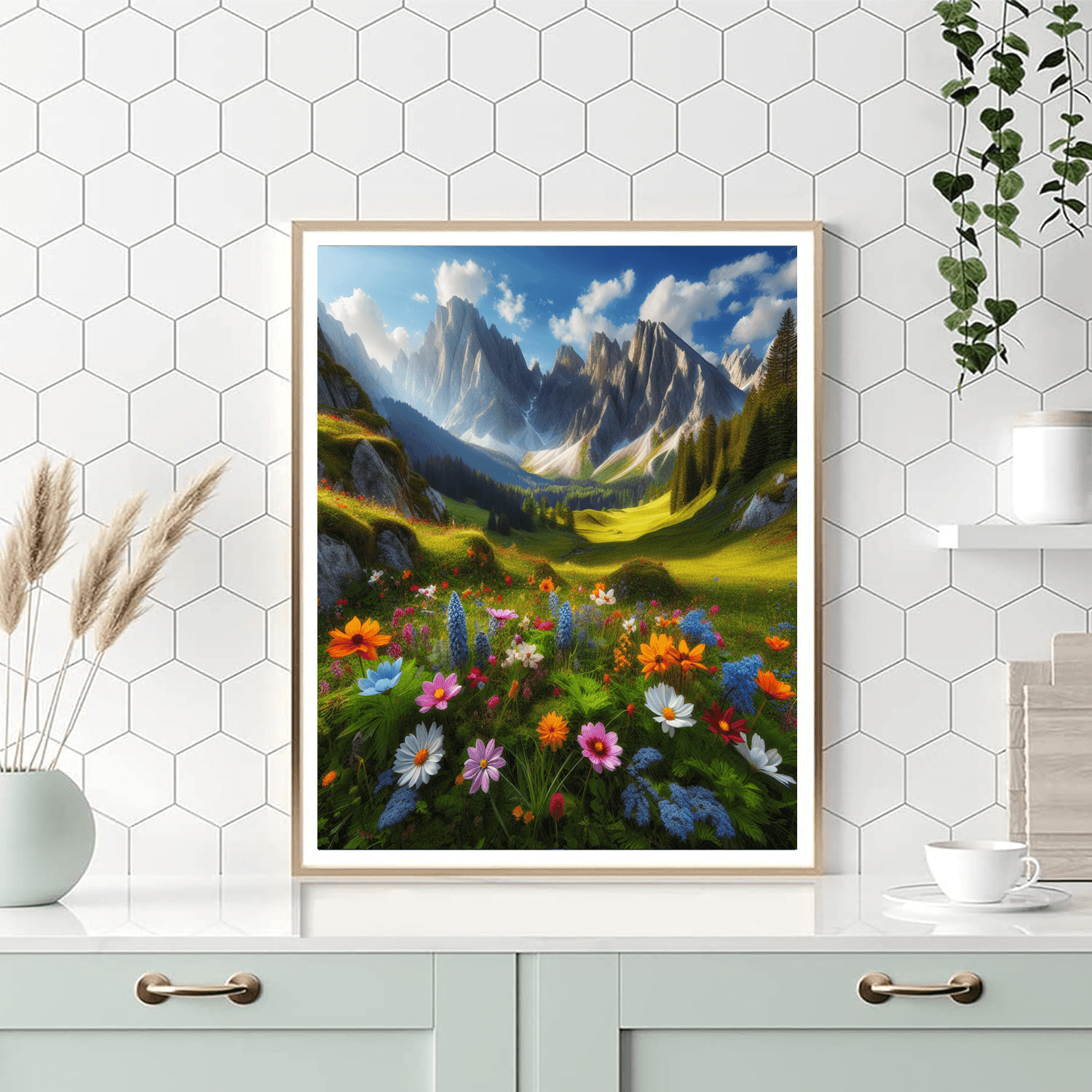 Alpine Meadow Serenity Paint By Numbers