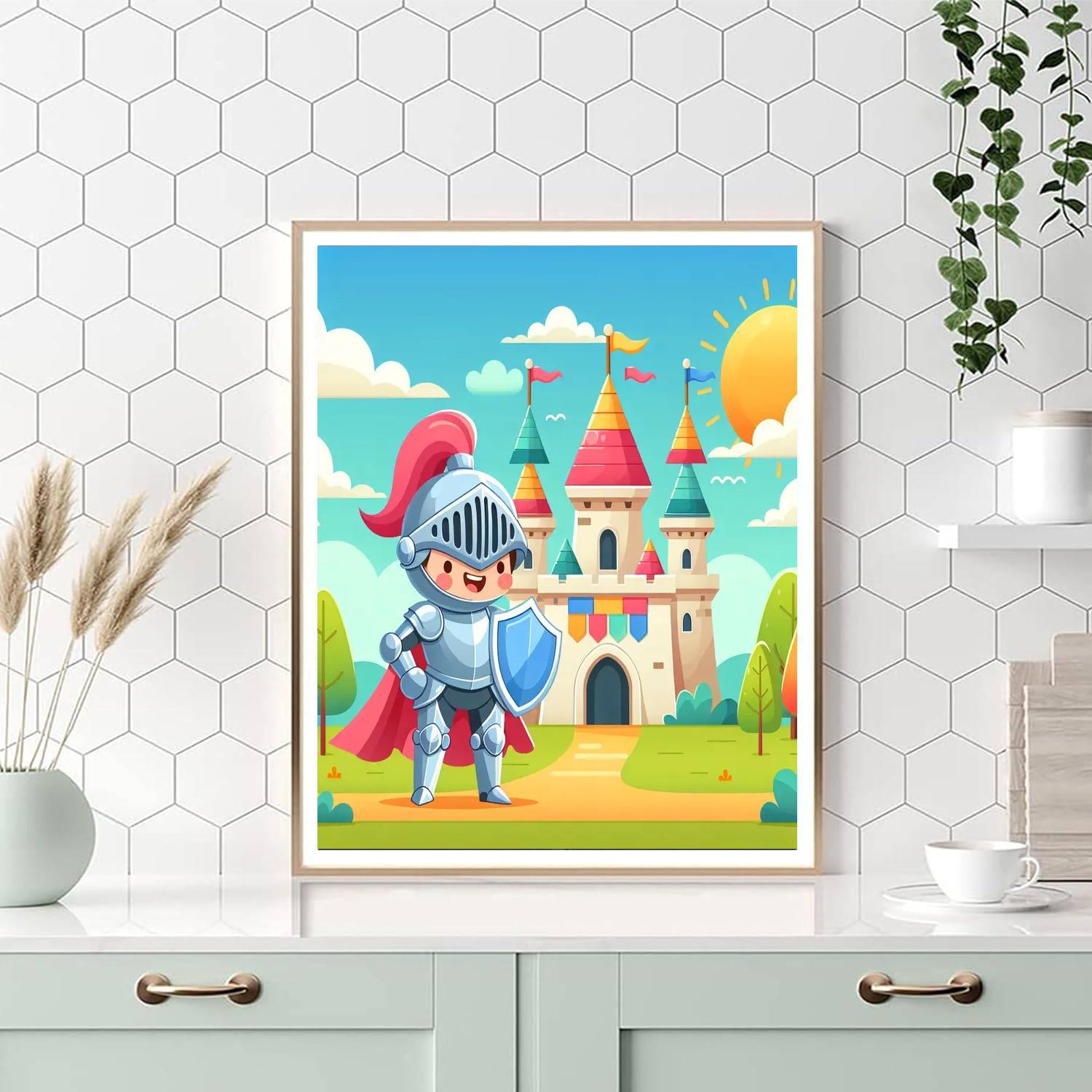 Royal Knights And Castles Paint By Numbers Art
