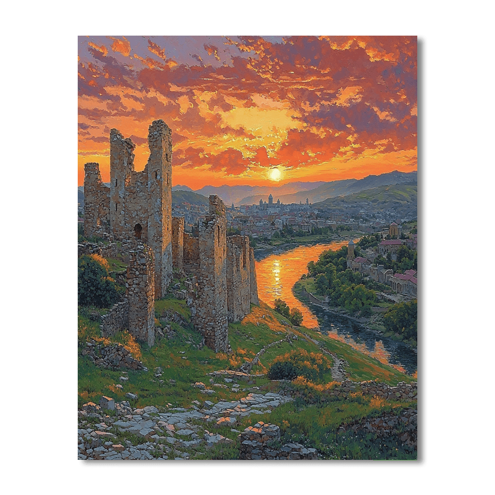 Narikala Fortress Painting Number Kit