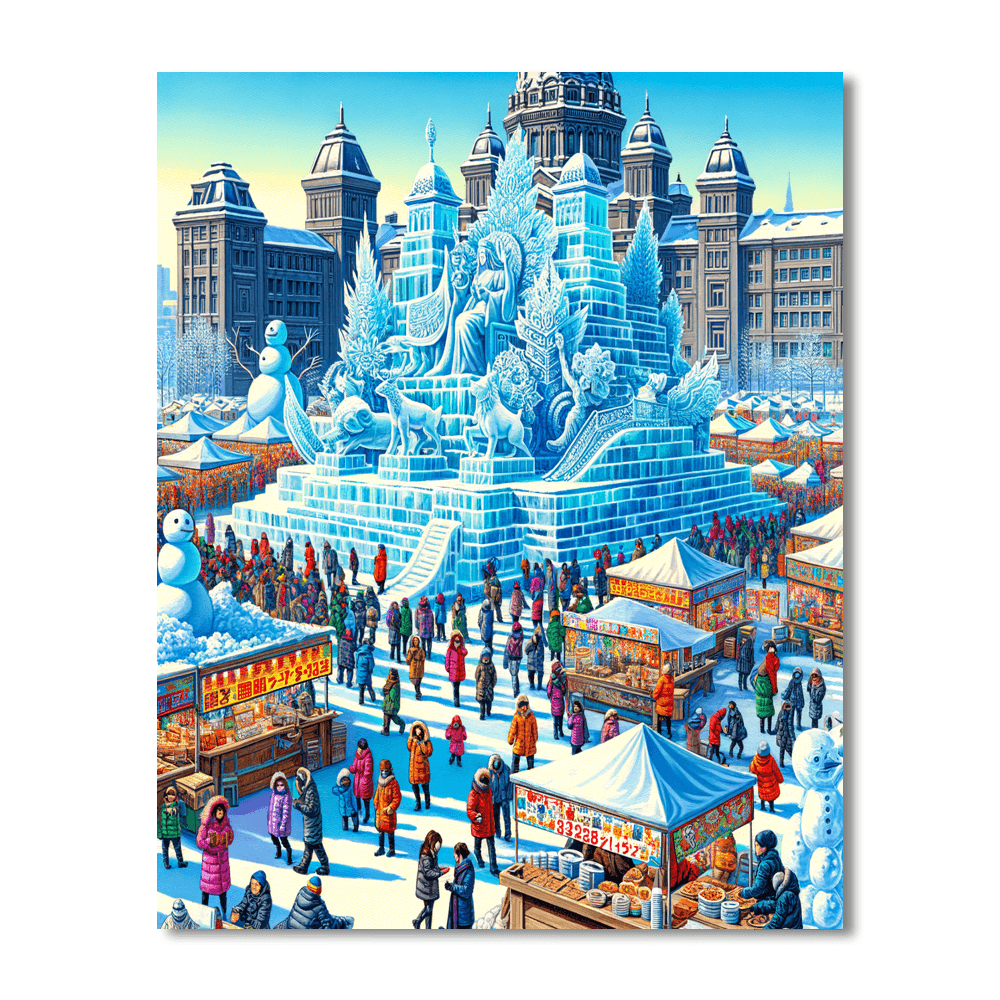 The Sapporo Snow Festival Paint By Color