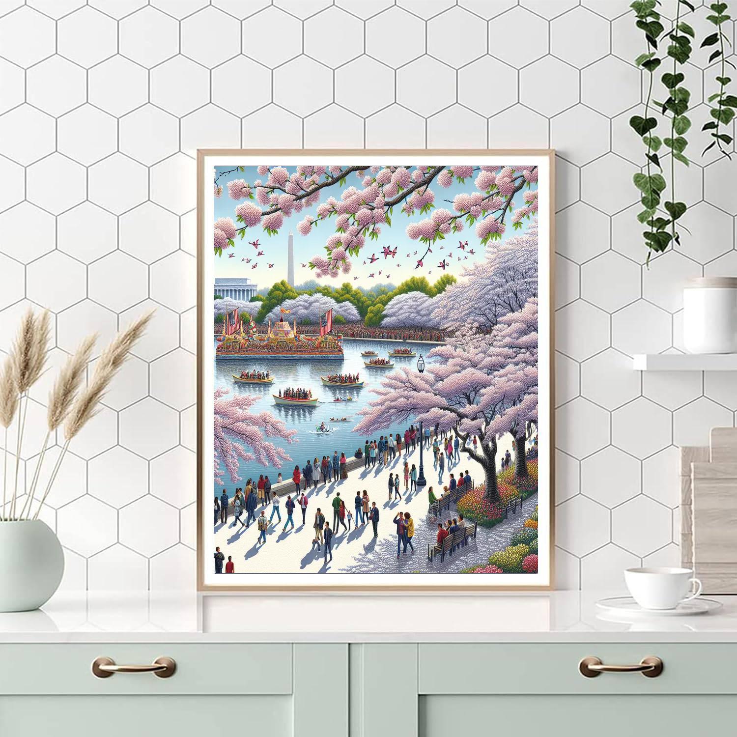 The Cherry Blossom Festival - Washington D.c. Paint By Numbers Kits