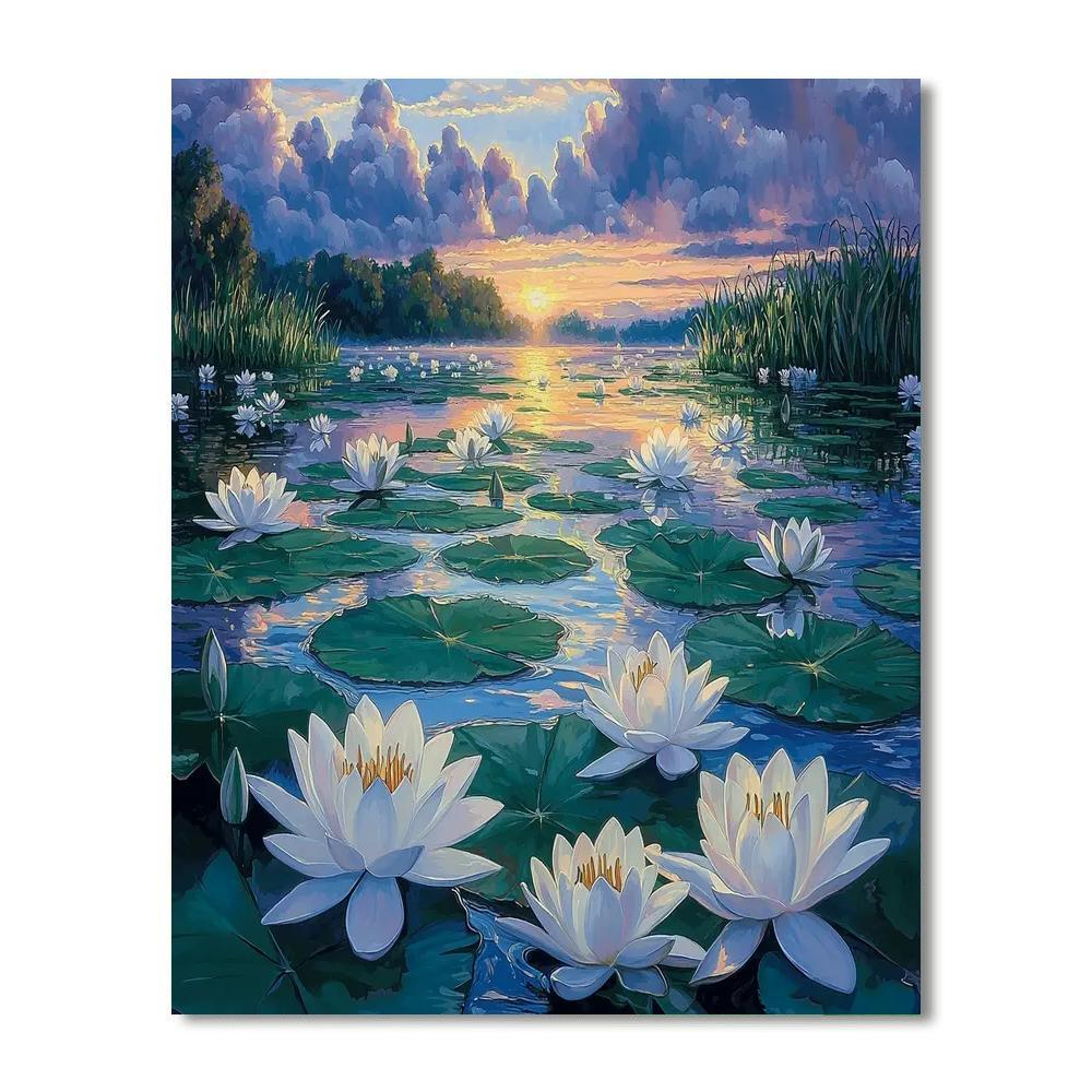 Claude Monet Inspired Monet's Tranquil Waters  Numbered Painting Kits