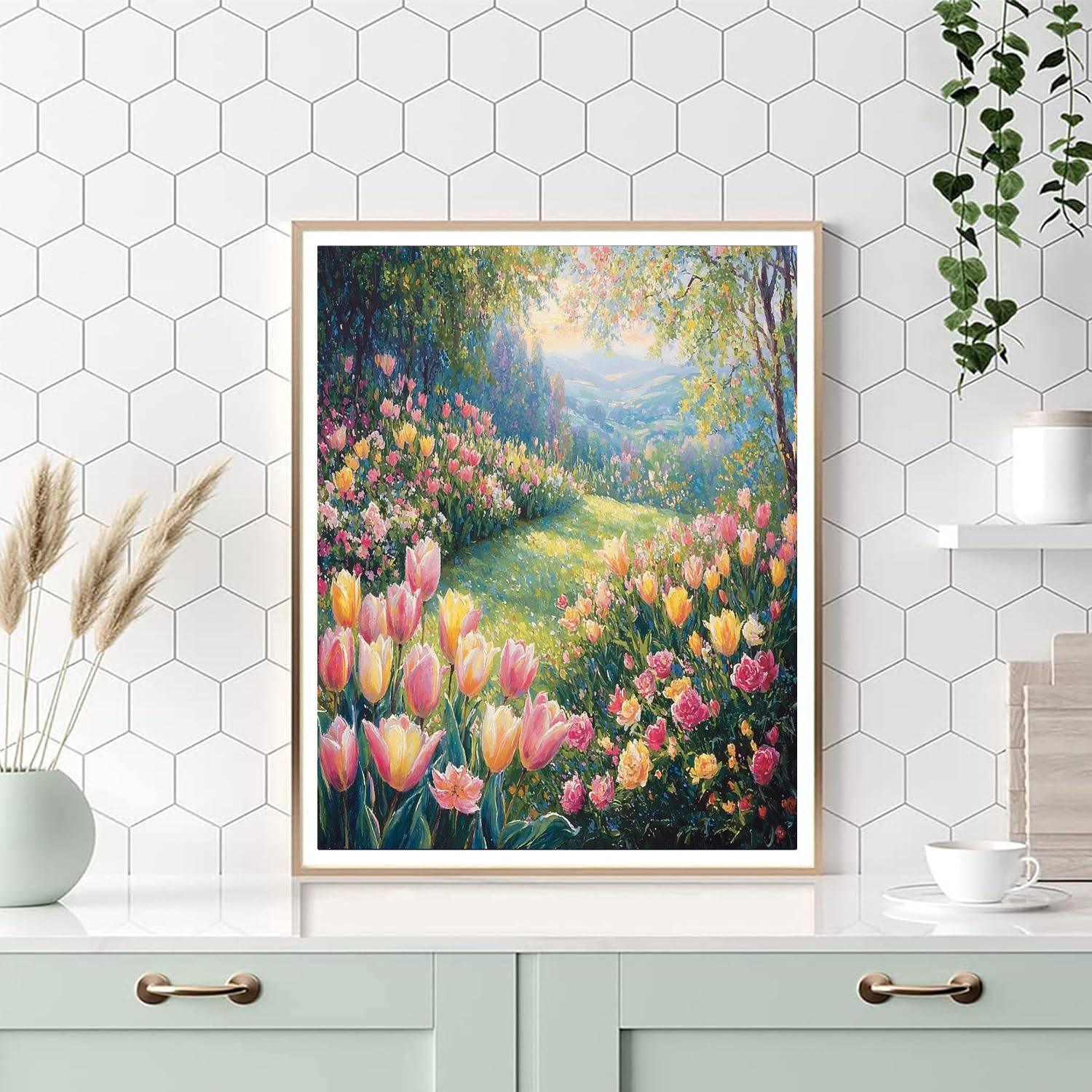 Claude Monet Inspired The Melodic Garden  Paint By Numbers Kits