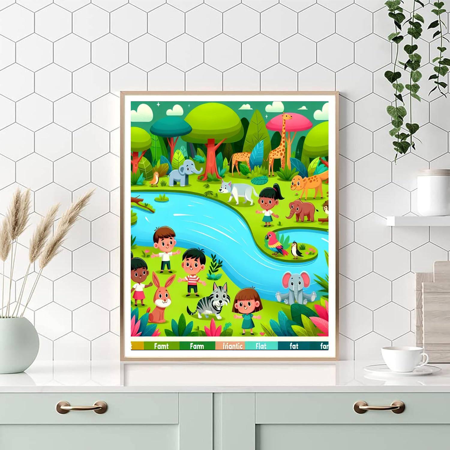 Tropical Rainforest Rescue Paint By Numbers Art