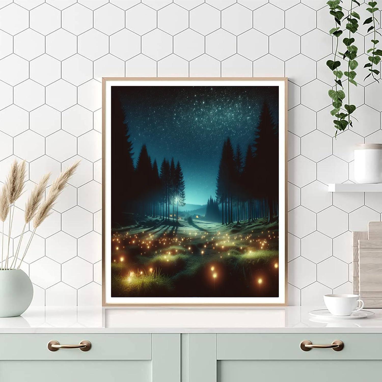 Enchanting Starry Glade Numbered Painting Kits